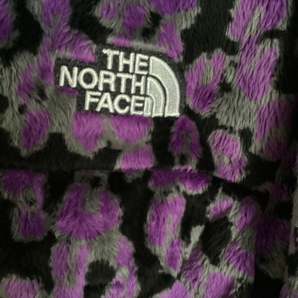 The North Face Osito Purple Leopard Print QTR Zip Gravity Jacket, W Size XS, NWT - Picture 3 of 14
